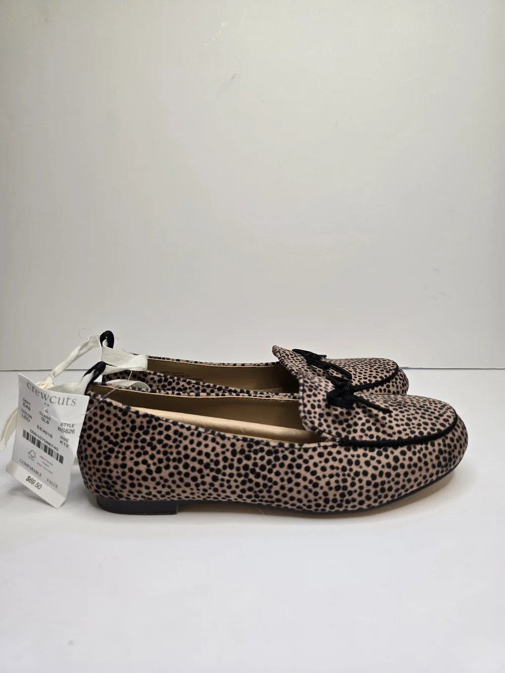 J. Crew Kids NWT Plaid, Gingham, Leopard Dress Shoes - Black, Red, Navy, Brown